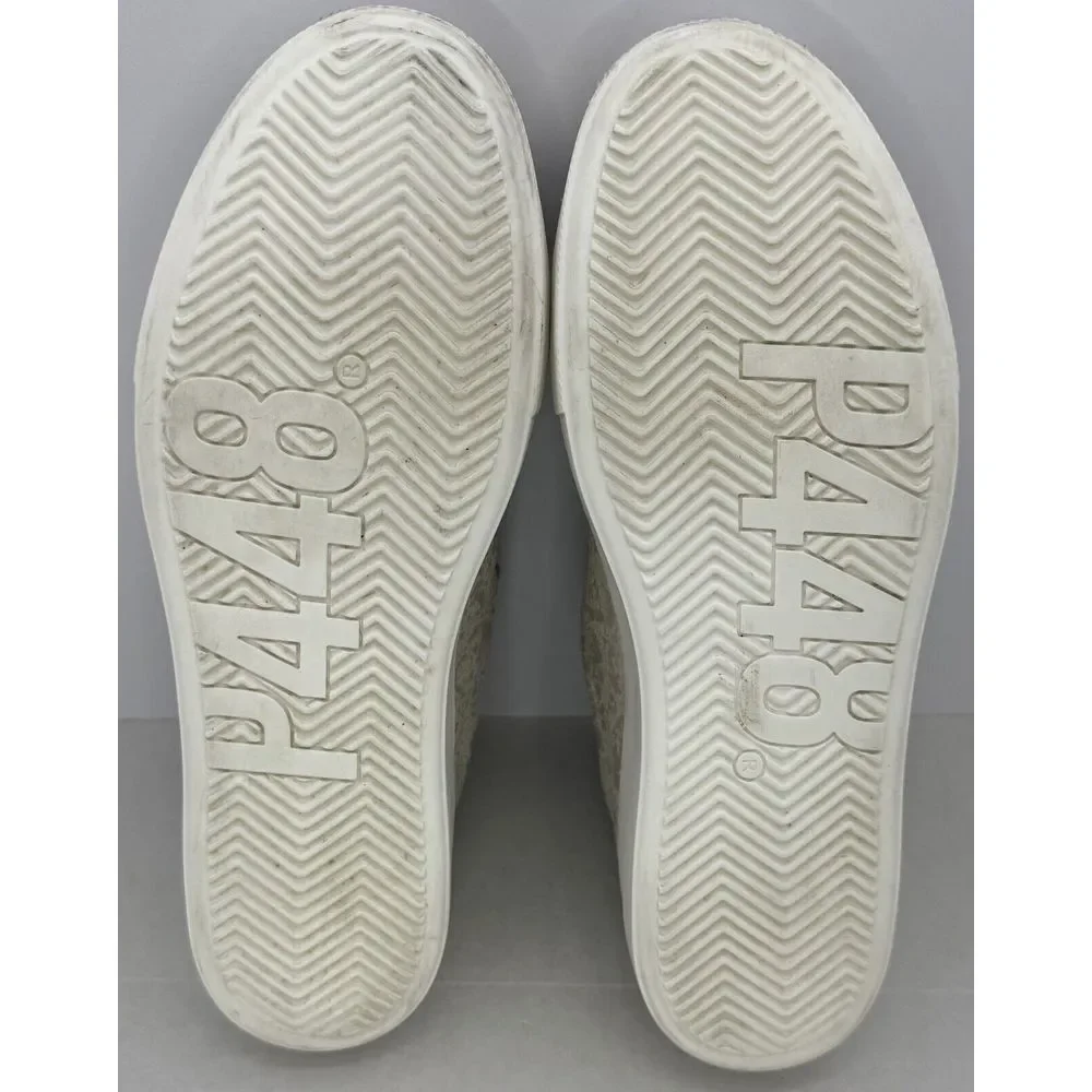 P448 Thea Women's US Size 9-9.5 EU 40 Sneakers Metallic White Multi Shimmer